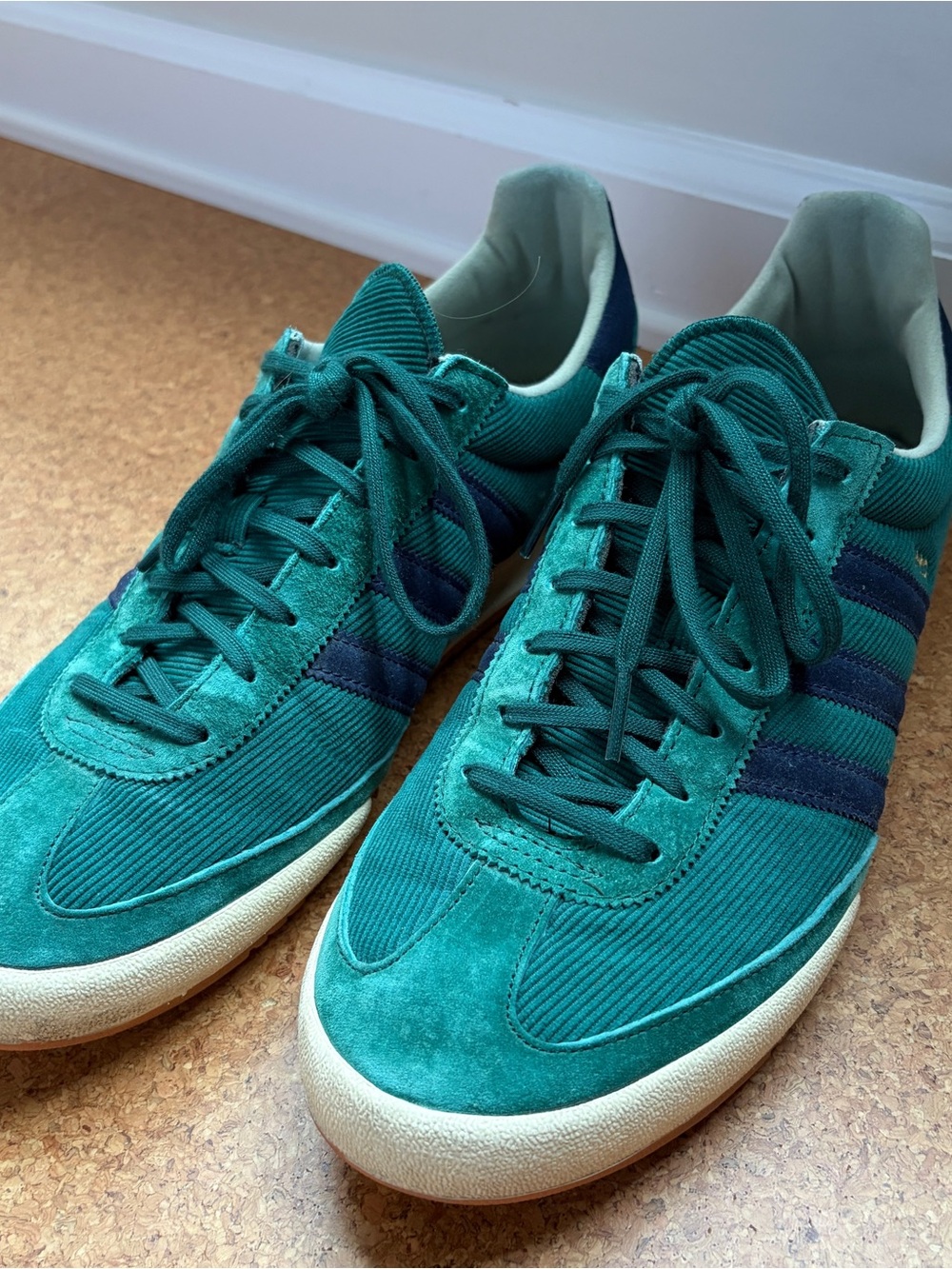Adidas Cord Men’s Green Suede & Corduroy Sneakers